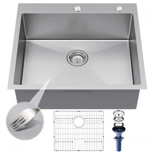 25×22 Inch 3D Embossed Surface Finish Sink